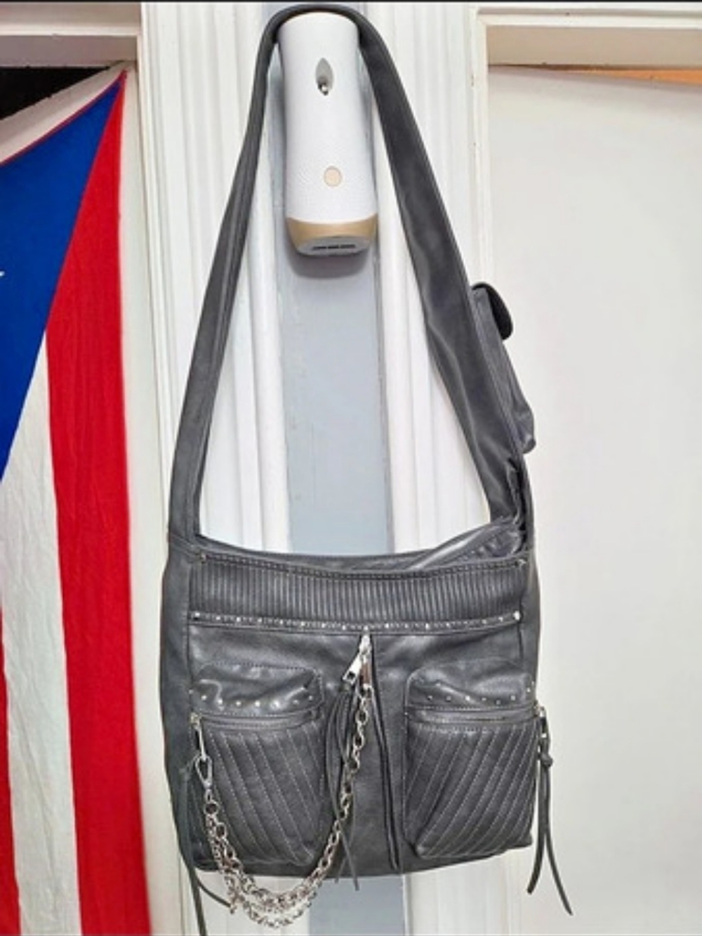 Gray Shoulder Bag